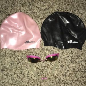 Speedo Goggles & Silicone Swim Caps